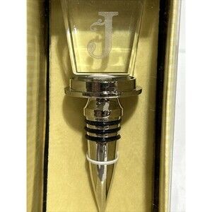 Cypress Home Monogram Wine Bottle Stopper Letter J
